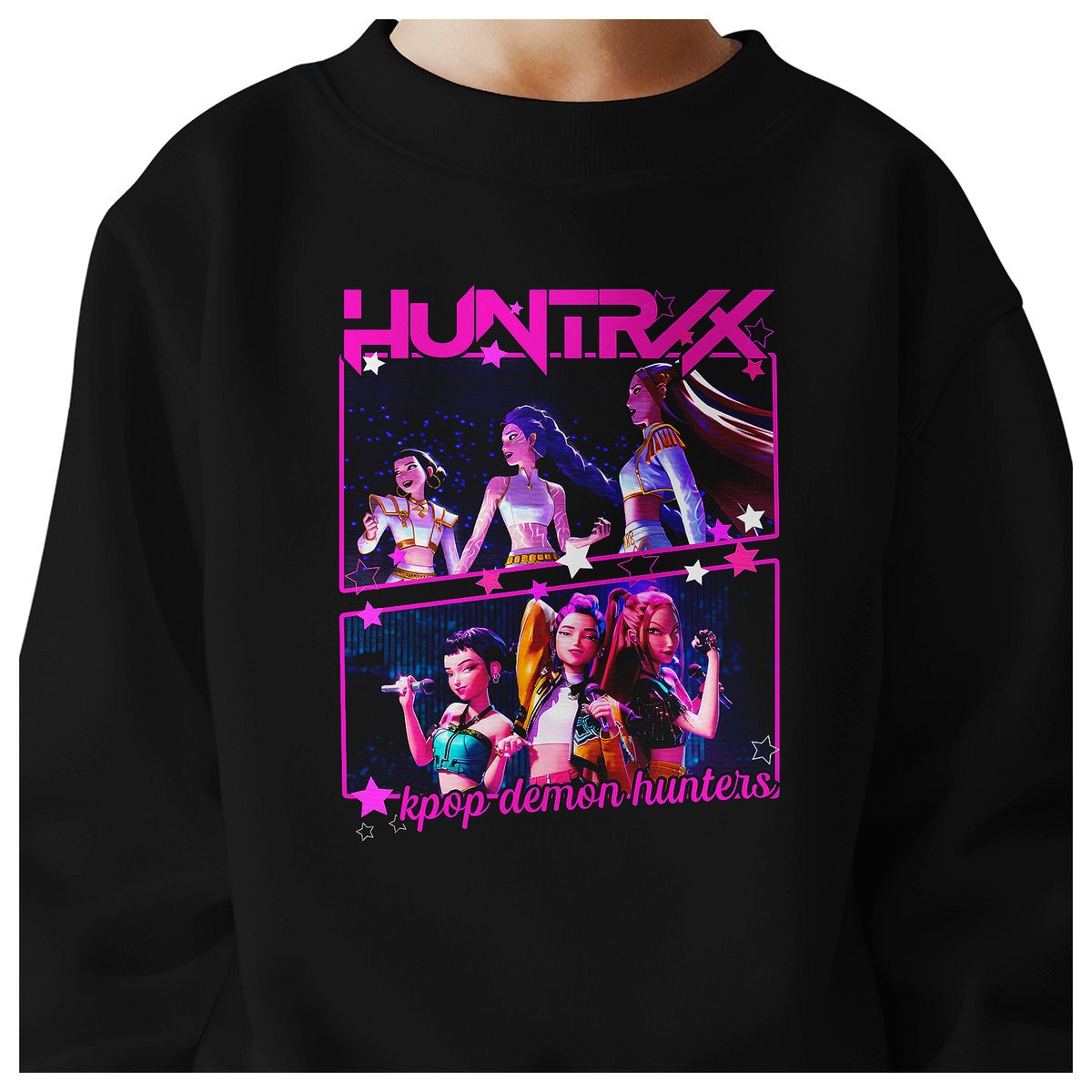 BLUZA DZIECIĘCA KPOP DEMON HUNTERS HUNTRIX 134-140 BAWEŁNIANA JAKOŚĆ