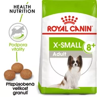 Sucha karma dla psów - Royal Canin X-Small Adult 8+ 0,5 kg - miniaturka - grafika 1