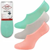 Skarpetki damskie - Krótkie Skarpetki Balerinki Damskie 3-PAK Niskie Stopki LEE COOPER - 36-42 - miniaturka - grafika 1