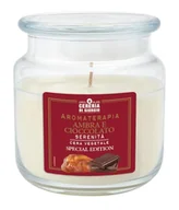 Świece - Cereria Di Giorgio Świeca zapachowa w średnim słoiku z wosku roślinnego, 100% trwałości do 80 godzin, zapachowa, Boże Narodzenie, bursztyn i czekolada - spokój, wyprodukowano we Włoszech - miniaturka - grafika 1