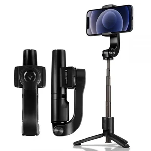 Selfie Stick Statyw Spigen Gimbal Black - Selfie stick - miniaturka - grafika 7