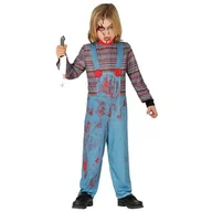 Stroje karnawałowe - Guirca Lalka koncertowa Chucky Halloween kostium dzieci chłopcy, czarny - miniaturka - grafika 1