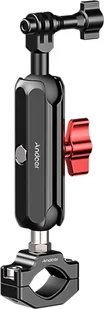 Mocowanie kamery Andoer, mocowanie zaciskowe, mocowanie adaptera kierownicy roweru, stop aluminium, udźwig 10 kg/22 funtów z dwiema obrotowymi głowicami kulowymi 360′ã z adapterem kamery sportowej, odpowiednie do rur o średnicy 21šC32 mm, kompatybilne z SJCAM GoPro Hero 12/11/10/9/8/7 Insta 360 i innymi kamerami sportowymi - Akcesoria do kamer sportowych - miniaturka - grafika 1