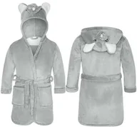 Okrycia kąpielowe dla dzieci - Szlafrok dziecięcy M 120 szary myszka - miniaturka - grafika 1
