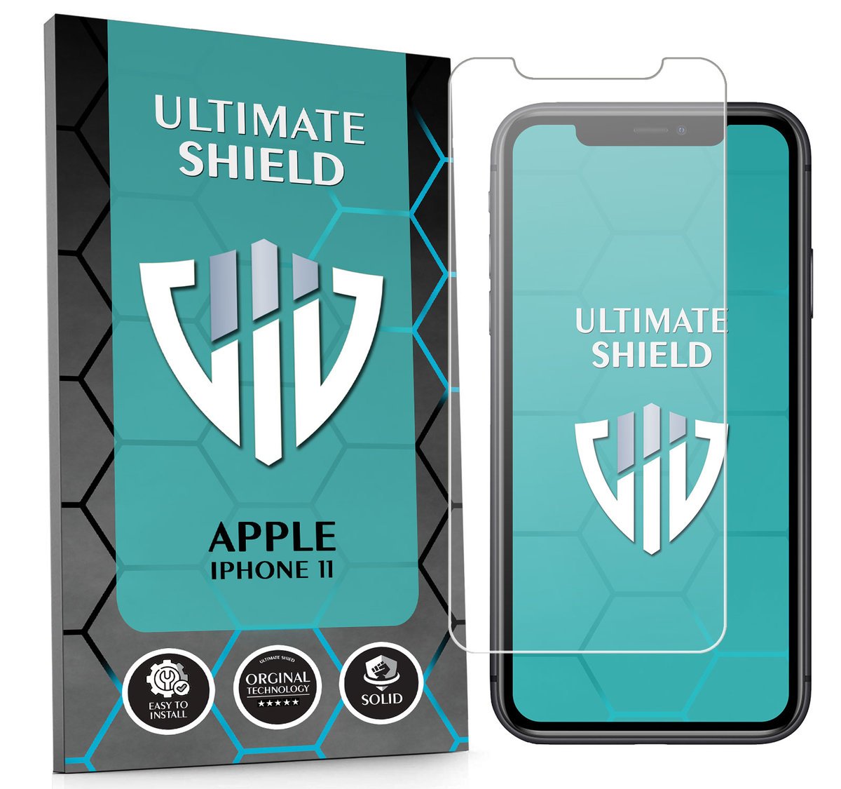 WZMOCNIONE SZKŁO OCHRONNE SZYBKA SZKIEŁKO NA EKRAN DO APPLE IPHONE 11