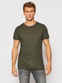 Koszulki męskie - Tigha T-Shirt Hein Vintage 106326 Zielony Regular Fit - grafika 1