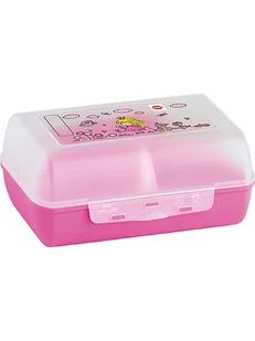 Emsa Pudełko w kolorze różowym na lunch - 16 x 7 x 11 cm - Sztućce dla dzieci - miniaturka - grafika 1