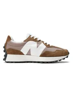 Trampki damskie - New Balance Skórzane sneakersy "327" w kolorze brązowym - miniaturka - grafika 1