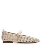 Półbuty damskie - Clarks Półbuty Fawna Jane 26181230 Écru - miniaturka - grafika 1