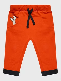 Spodnie i spodenki dla dziewczynek - United Colors Of Benetton Spodnie dresowe 3J74GF00X Czerwony Regular Fit - grafika 1