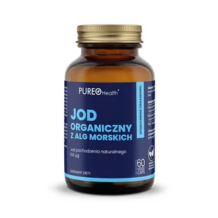 PUREO Health Jod organiczny z alg morskich, 60 kapsułek - Witaminy i minerały - miniaturka - grafika 1