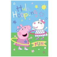 Koce i narzuty dla dzieci - Koc Świnka Peppa Hula Hop 100×150 cm Polarowy Dla Dziewczynki - miniaturka - grafika 1