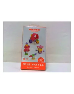 MARIO-INEX mario-inex Klocki Waffle mini 70szt Konstruktor dziew MARIOINEX - Zabawki konstrukcyjne - miniaturka - grafika 1