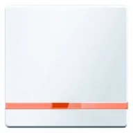 Gniazdka elektryczne - Q. Klawisz z pomarańczową soczewką biały Berker - miniaturka - grafika 1