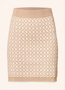 Guess Spódnica Z Dzianiny Ashley beige - Spódnice - miniaturka - grafika 1