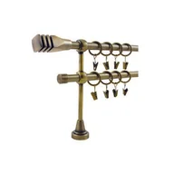 Karnisze - Karnisz podwójny HEFAJSTOS PLUS Ø16, 200 cm versus złoto - miniaturka - grafika 1