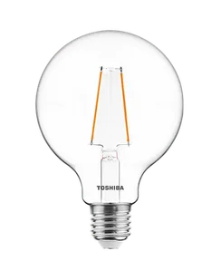 Toshiba Żarówka G95 LED 7W E27 2700K ściemnialna - Żarówki LED - miniaturka - grafika 1