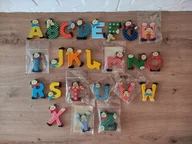 Zabawki interaktywne dla dzieci - Drewniane Kolorowe Litery Alfabetu - miniaturka - grafika 1