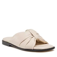 Klapki i japonki damskie - Klapki Badura 20674 Beżowy - miniaturka - grafika 1