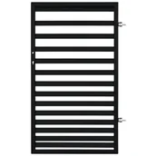 Ogrodzenia - Furtka Bali II 90x150 cm prawa czarna Polbram - miniaturka - grafika 1