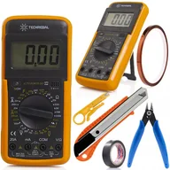 Multimetry - Multimetr Miernik Napięcia Techrebal Ściągacz Izolacji Taśma Izolacyjna Szczypce Kapton Nóż Ekonomiczny - miniaturka - grafika 1