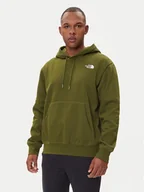 Bluzy męskie - The North Face Bluza Essential NF0A89ES Zielony Regular Fit - miniaturka - grafika 1