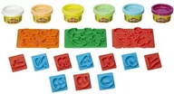 Masy plastyczne - Ciastolina Play-Doh Cyferki 6 Tub+Foremki - miniaturka - grafika 1