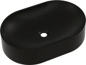 Umywalki - Umywalka nablatowa OLIB 60 Czarno złota - miniaturka - grafika 1