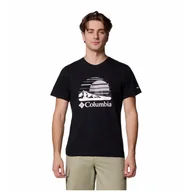 Koszulki sportowe męskie - Koszulka męska Columbia Path Lake™ Graphic Tee II Rozmiar: L / Kolor: biały/czarny - miniaturka - grafika 1