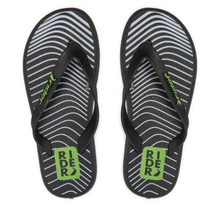 Japonki Rider R1 Style Thong 11957 Zielony - Buty dla chłopców - miniaturka - grafika 1