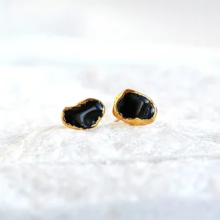 Kolczyki Sztyfty Czarny Turmalin - Kolczyki Kolczyki Sztyfty Czarny Turmalin - Kolczyki - miniaturka - grafika 1