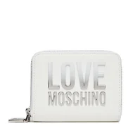 Portfele - Duży Portfel Damski LOVE MOSCHINO JC5726PP0MKD0100 Biały - miniaturka - grafika 1
