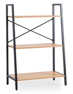 Regały - Otwarty niski regał w stylu loft czarny + dąb złoty N0-C57 - miniaturka - grafika 1