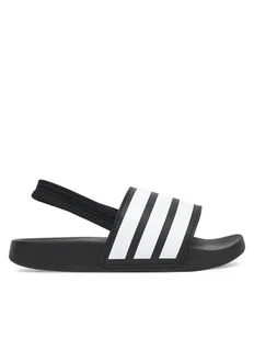 adidas Sandały adilette Estrap JR5328 Czarny - Buty dla chłopców - miniaturka - grafika 1