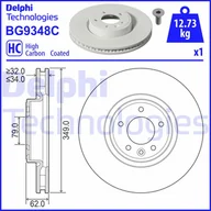 Tarcze hamulcowe - Tarcza hamulcowa DELPHI BG9348C - miniaturka - grafika 1