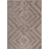 Dywany - Dywan wewnętrzny MULTIDECOR Pisa romby 80 x 150cm Beżowy - miniaturka - grafika 1