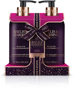 Baylis&amp;Harding XMASS- Zestaw Wild Fig &amp; Pomegranate (Mydło 300 ml + Balsam 300 ml) - Zestawy kosmetyków damskich - miniaturka - grafika 2
