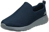 Buty trekkingowe męskie - Skechers Męskie buty trekkingowe Go Max-Athletic Air Mesh wsuwane buty sportowe, szary (Navy Gray) - 46 EU - miniaturka - grafika 1