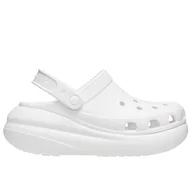 Klapki i japonki damskie - Klapki Crocs Classic Crush Clog 207521-100 - białe - miniaturka - grafika 1