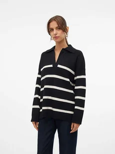 Vero Moda Sweter "Luna" w kolorze czarno-białym - Swetry damskie - miniaturka - grafika 1