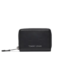Portfele - Mały Portfel Damski Tommy Jeans Tjw Ess Must Small Za AW0AW15833 Czarny - miniaturka - grafika 1