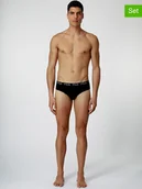 Majtki męskie - Fila Slipy (2 pary) w kolorze czarnym - miniaturka - grafika 1