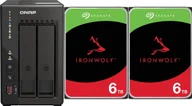 Serwery plików NAS i macierze dyskowe - Serwer plików Qnap TS-253E-8G + 2x Seagate IronWolf 6TB ST6000VN006 - miniaturka - grafika 1