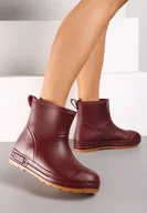 Kalosze damskie - Bordowe Kalosze Gumowe za Kostkę Starbona - miniaturka - grafika 1