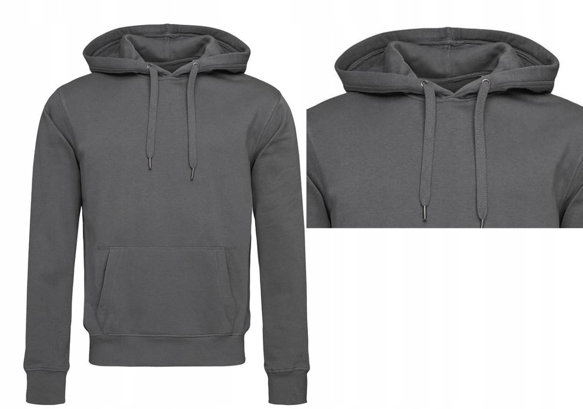 Bluza Dresowa Ciepła Kangurka JAKOŚĆ STEDMAN 5600 SZARY GRAFIT L