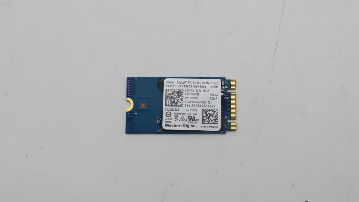 Lenovo Ssd M.2 Pcie Nvme Ssd, 00Up681