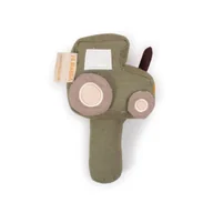 Grzechotki dla dzieci - Filibabba Lniana grzechotka Traktor - miniaturka - grafika 1