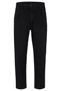 Spodenki męskie - BOSS Męskie spodnie Schino-Shyne Slim-Fit z elastycznej bawełny twill, czarny (Black1), 42W / 34L - miniaturka - grafika 1
