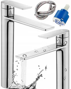 Rea Bateria umywalkowa Storm Chrom Wysoka B6203 - Baterie umywalkowe - miniaturka - grafika 1