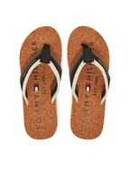 Klapki i japonki męskie - Tommy Hilfiger Japonki FM0FM05647 Czarny - miniaturka - grafika 1